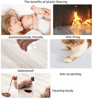 Guangdong PVC Plastic Flooring PVC Vinyl Flooring Plank PVC Floor Covering