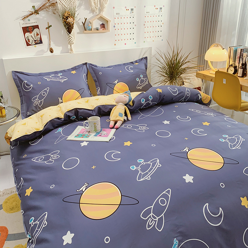 Cartoon Designs Supplier Printed Cheap Cotton Bedding Quilt Cover Home Textile