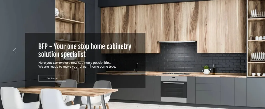 White Glossy Modern Island Style Kitchen