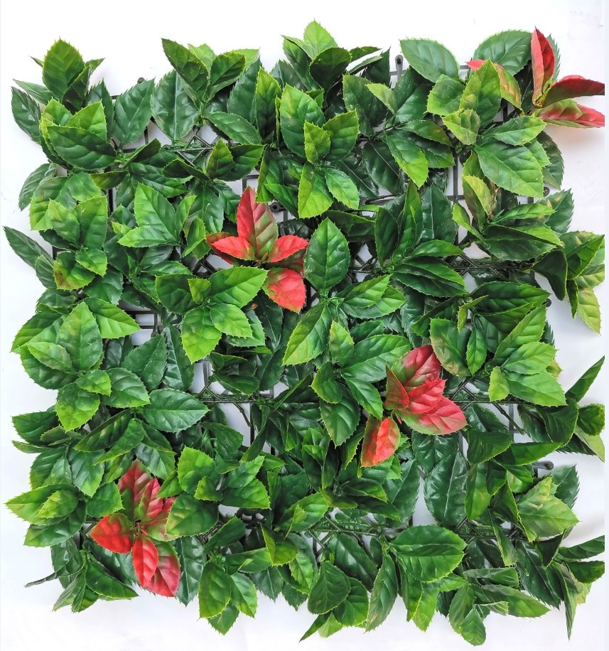 Wholesale 50*50cm Fake Plastic Artificial Grass Wall Panels for Outdoor Decor