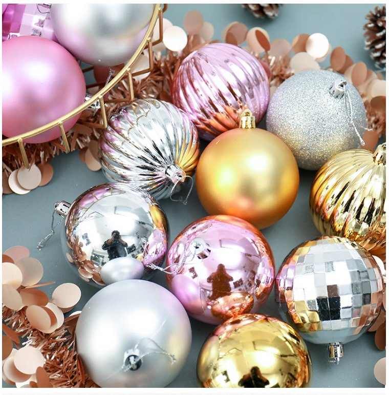 6cm Christmas Balls Red Shatterproof Christmas Tree Ball Ornaments Decorations for Xmas Trees Wedding Party Home Decor