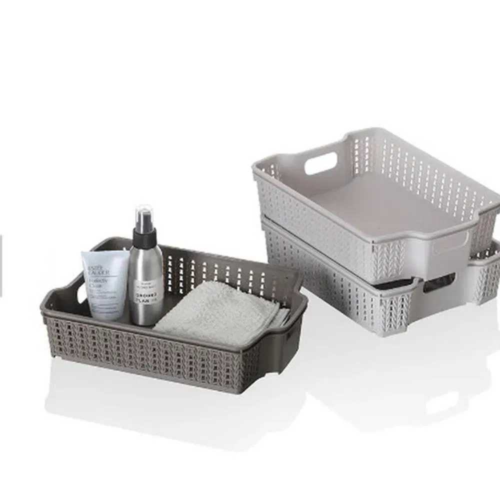 Cross Border Plastic Stackable Desktop Home Sundries Sorting Baskets Storage &amp; Organization