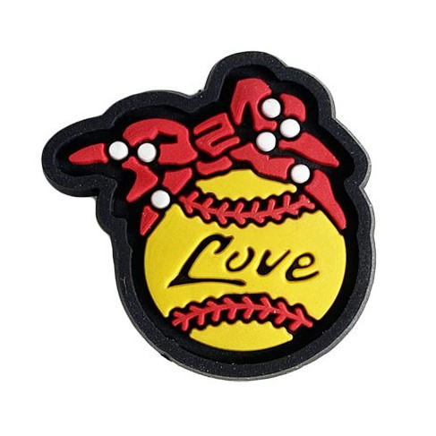 Small PVC Softball Decorative Case for Phone Accessories