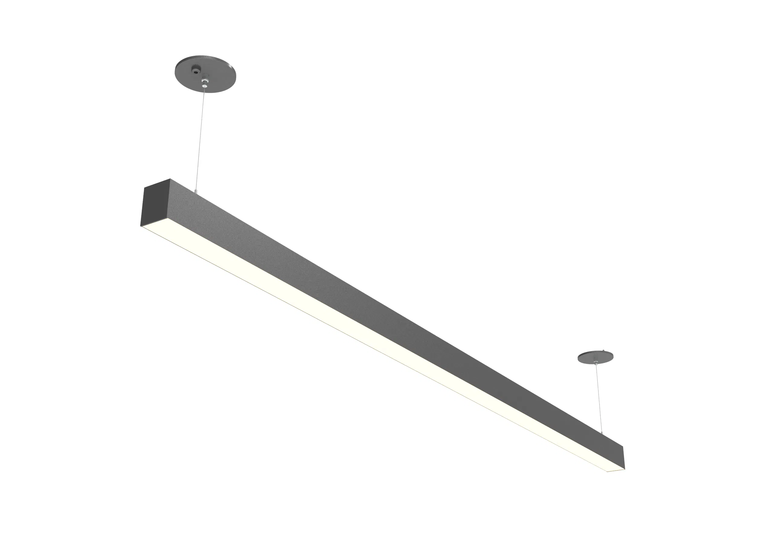 4FT Black LED Architectural Linear Light Fixture LED Aluminum 5CCT 5wattage Dlc Pendant Lighting