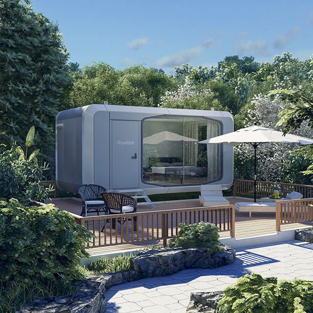 Modular Smart Capsule House Ark Series F16 with Multi-Layer Insulation Prefab Home Eco-Friendly Movable Steel Luxury House