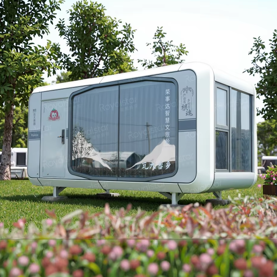 Modular Smart Capsule House Ark Series F16 with Multi-Layer Insulation Prefab Home Eco-Friendly Movable Steel Luxury House