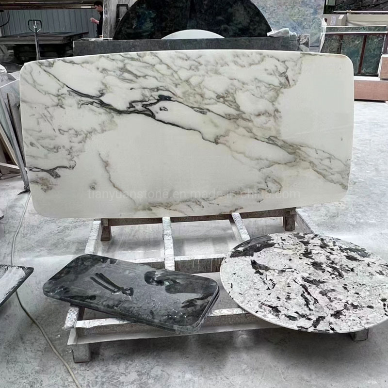 European Style Rectangular Dining Table Chairs Set Marble Dining Room Furniture