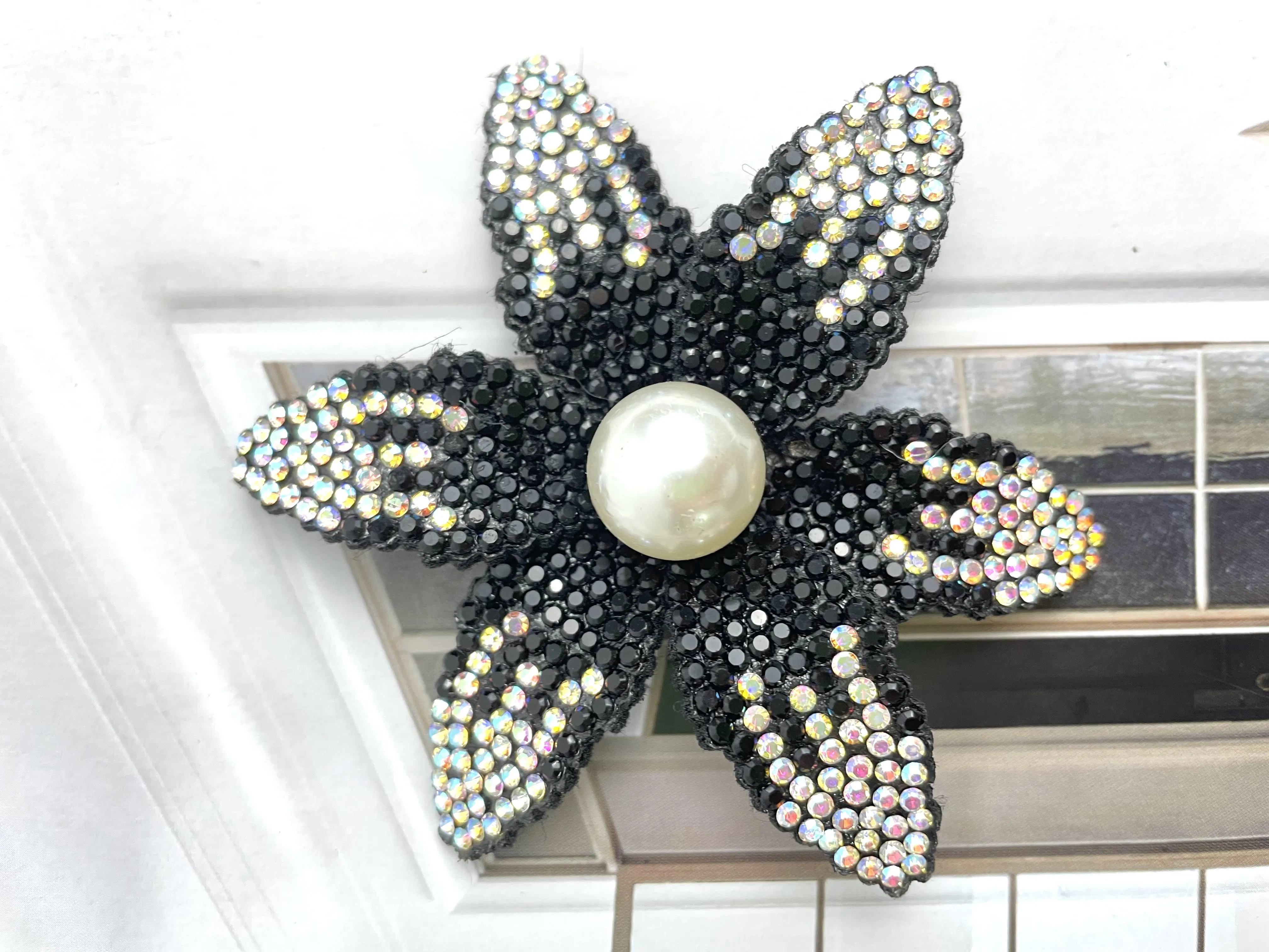 Crystal 3D Rhinestone Flower Decorative Stickers Dly Clothing Bags and Shoes Accessories with Buckles