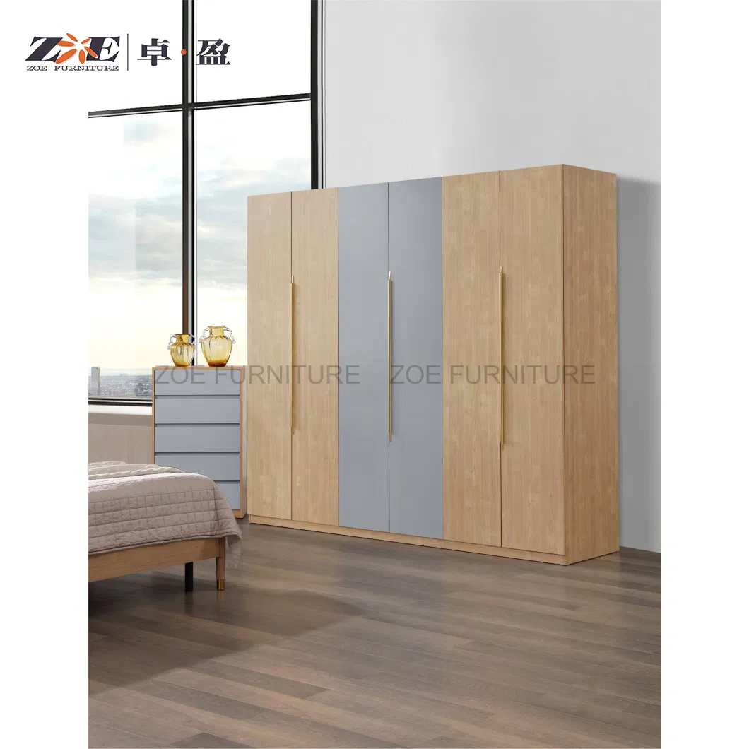 Middle East Hot Sale Walnut Series Full House Customization Project Home Bedroom Furniture Set
