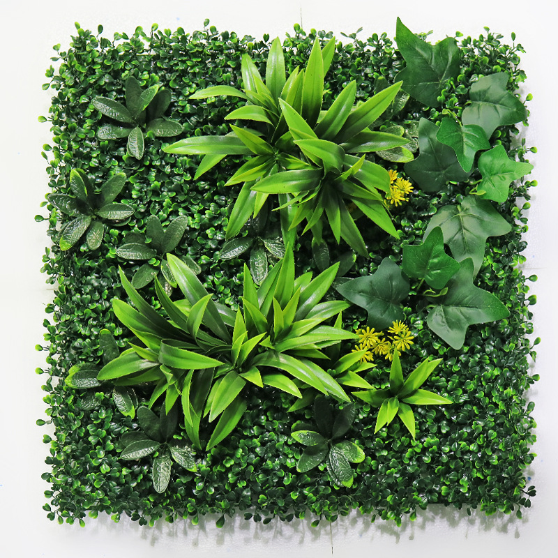 Grass Wall Tile Plants Wall Panel Green Grass Mat Artificial for Background Home Decor