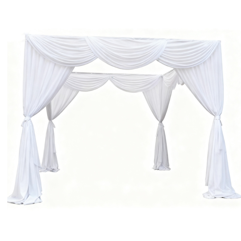Custom Color Fireproof Chiffon Curtain Drape for Wedding/Party/Banquet Backdrop