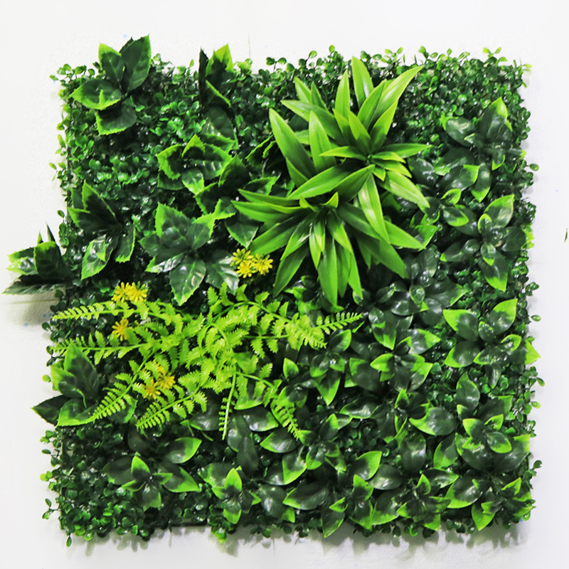 Grass Wall Tile Plants Wall Panel Green Grass Mat Artificial for Background Home Decor