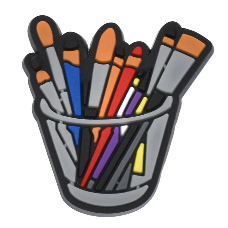 Outdoor Camping Holes Shoes Flower Shoe Buckles PVC Soft Rubber Decorative Buckles Amazon DIY Shoe Accessories in Stock Wholesale