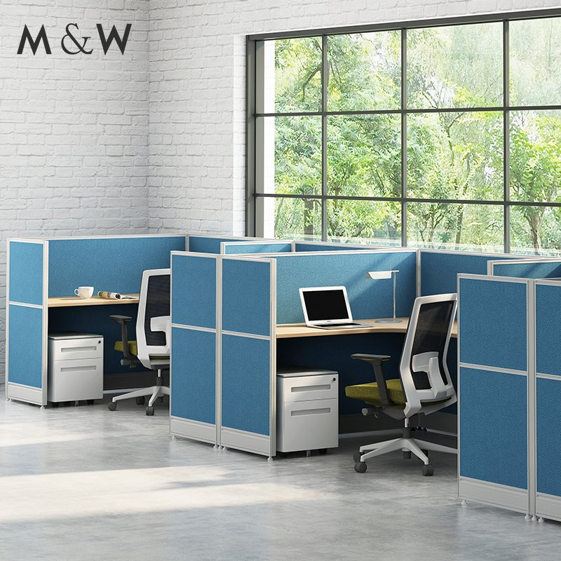 Wholesale Aluminium Textile Fabric Partition Workstation Office Furniture