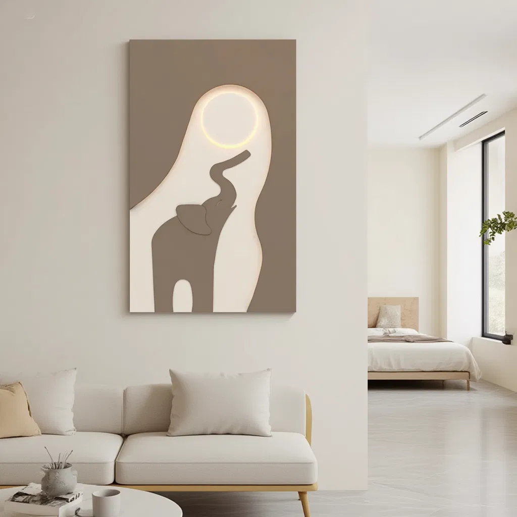 Contemporary Abstract 3D Painting: Unique Wall Art Decor for Stylish Home Decor: