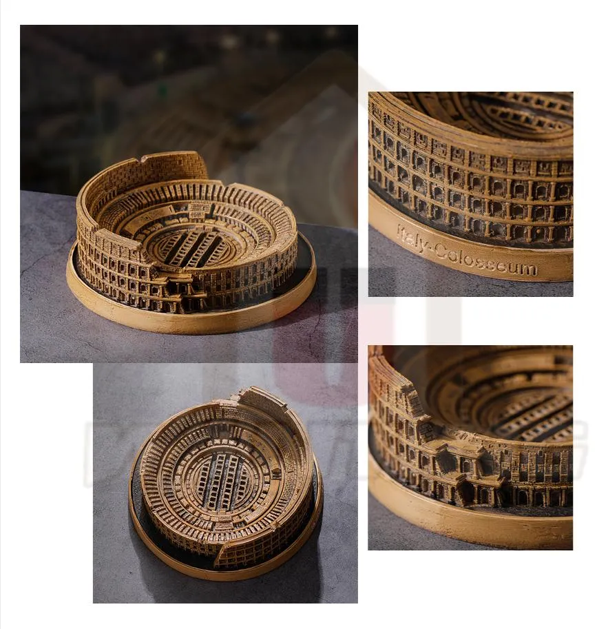 Roman Colosseum Statue Details