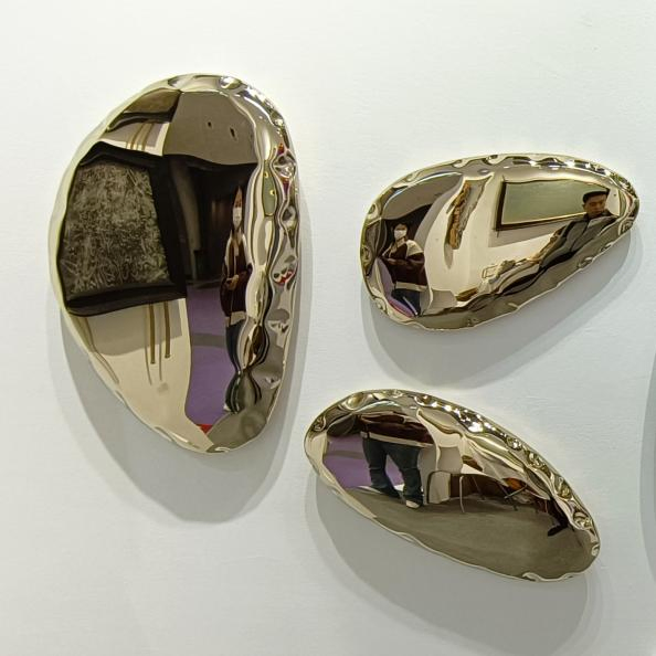 600mm 700m 800mm 1000mm 1200mm Metal Stainless Steel Decor Mirror Wall Decoration