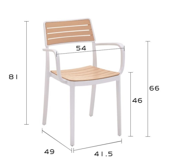 Stylish and Durable PP Chair for Indoor and Outdoor Use