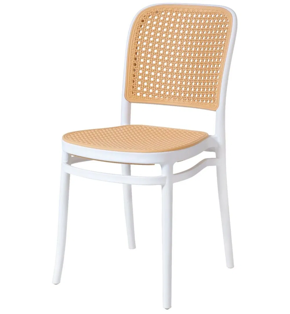 Wholesale Good Quality Stackable Waterproof White Plastic Chair Garden Chair with UV Process Use for Outdoor Furniture