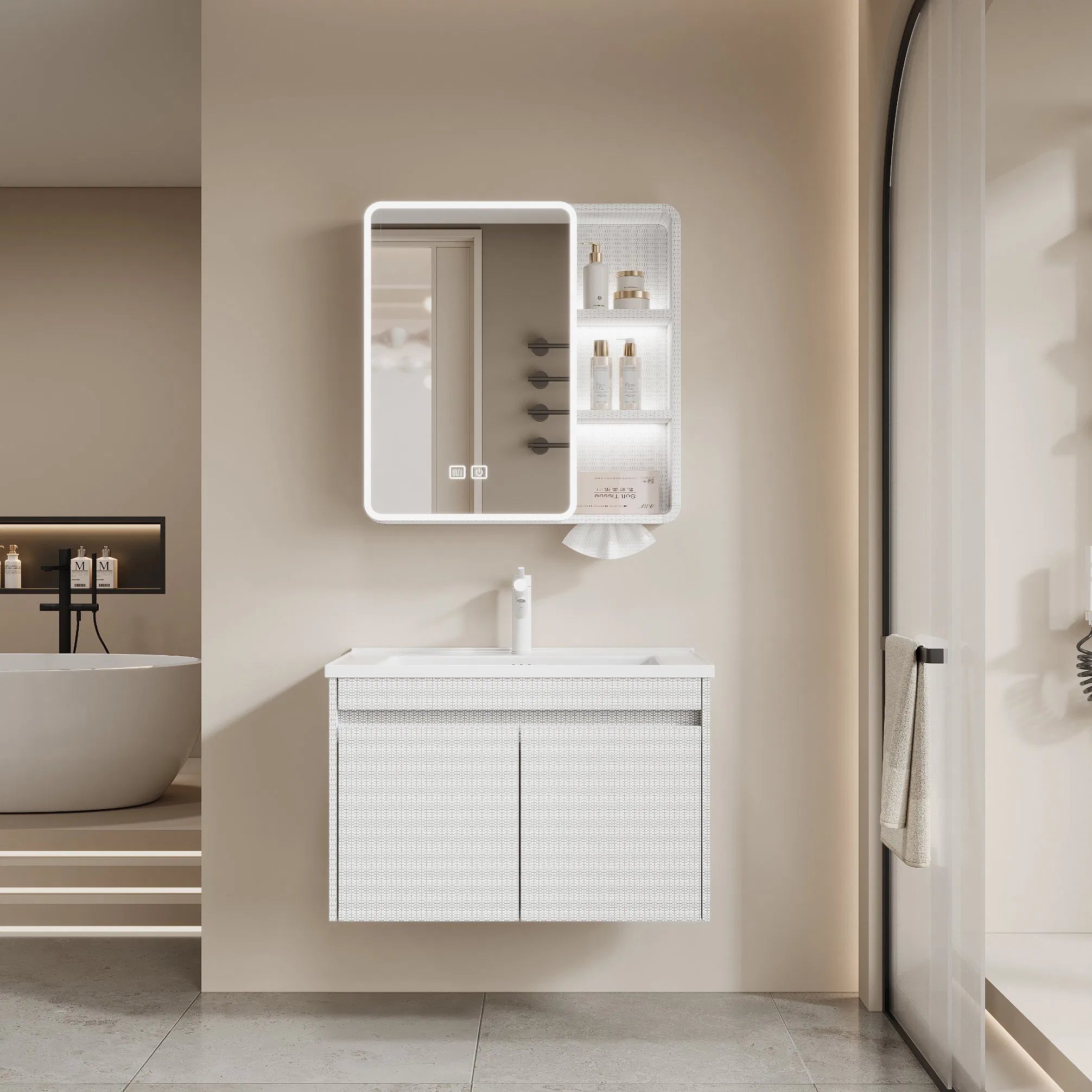 Innovative Waterproof Custom Modern Classic Bathroom Furniture with Aluminum Honeycomb Structure