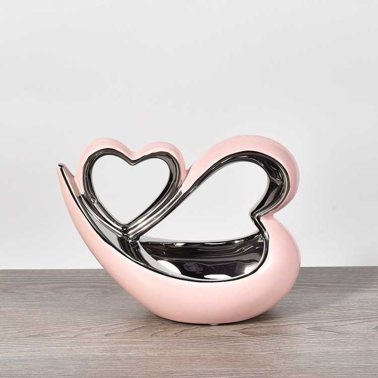 Wholesale Heart Decoration Ceramic Home Handicraft Item