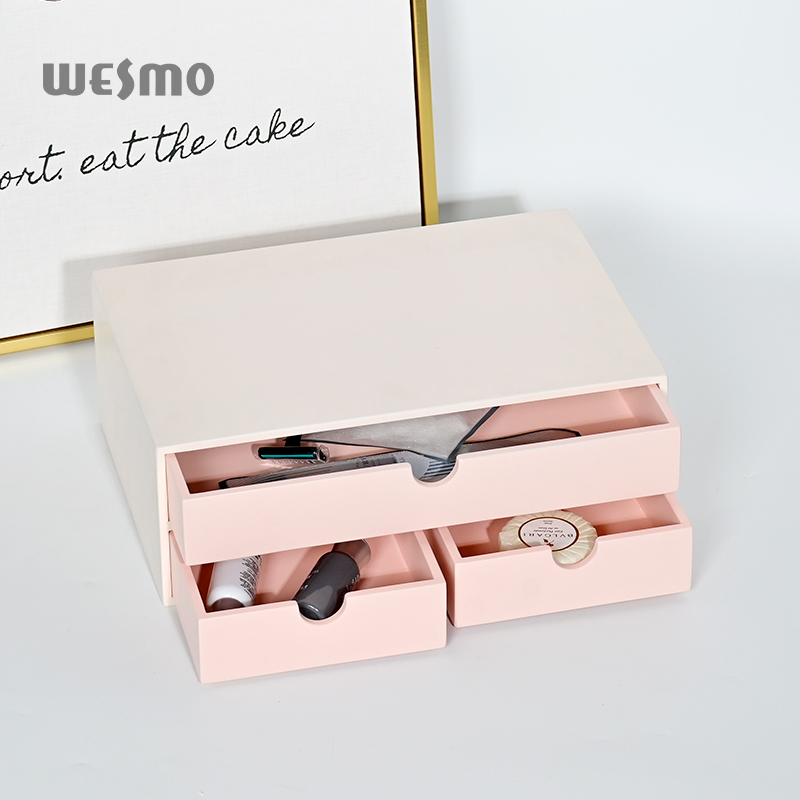 Modern Multifunction Pink Home Storage Box Table Storage Container Organization