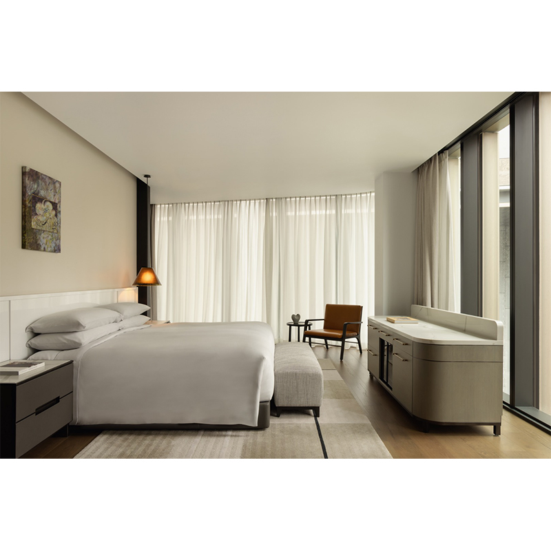 Hotel Furniture One-Stop Service Wall Mounted Vanity Cabinet Mirror Wash Basin Bathroom Furniture