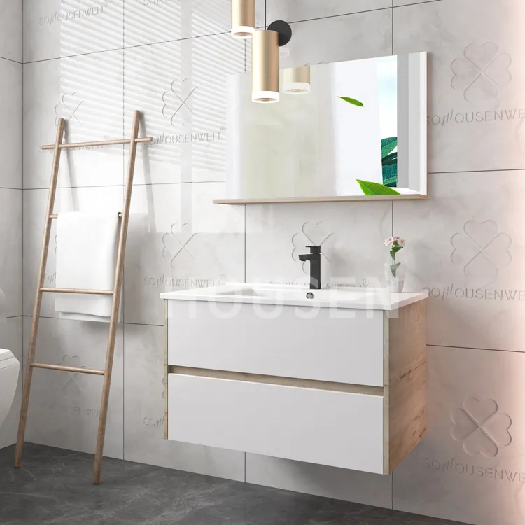 Bathroom Furniture Wood Grain Finish