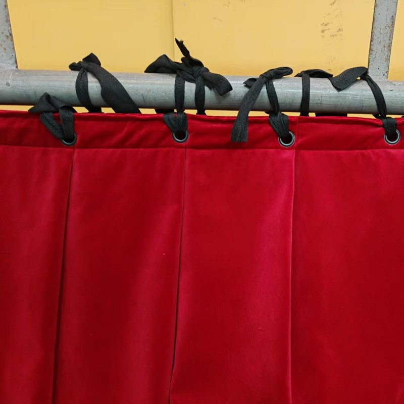 Theater &amp; School &amp; Auditorium Custom Ifr Professional Blackout Stage Velvet Curtain/Drape