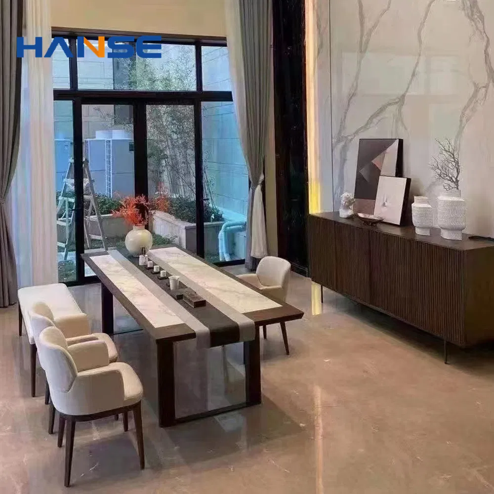 Top Luxury New Design Beach Villa Modern Dining Room Sets Chairs Table Furniture Luxury