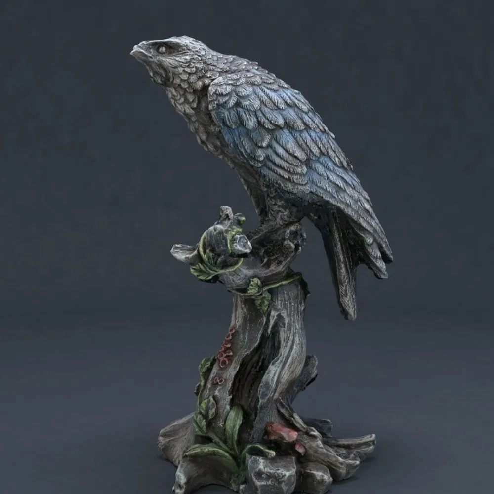 Outdoor Bird Ravens Rest Figurine Decorative Accessories Ci25206