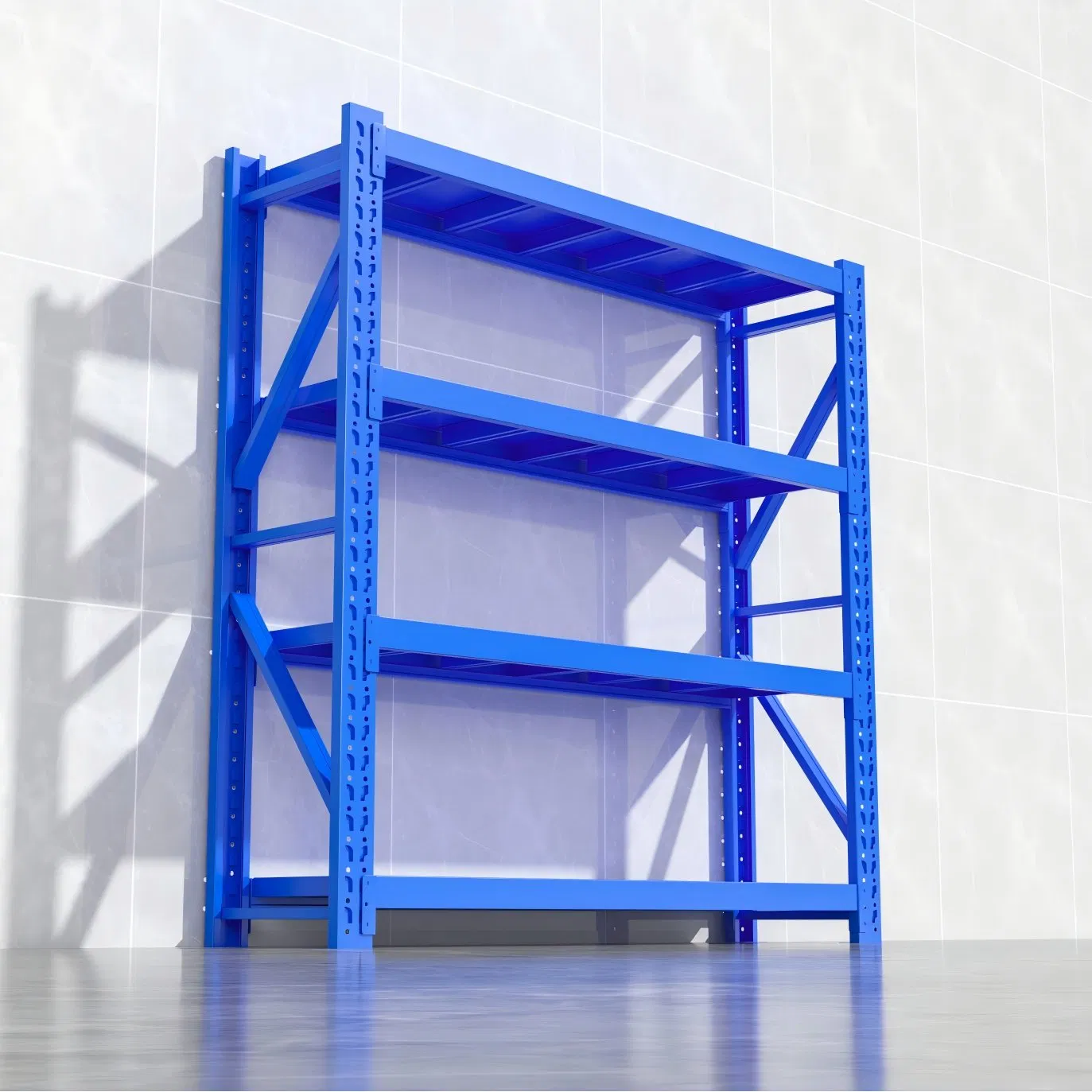 Heavy-Duty 5-Tier Metal Shelving Unit for Efficient Storage