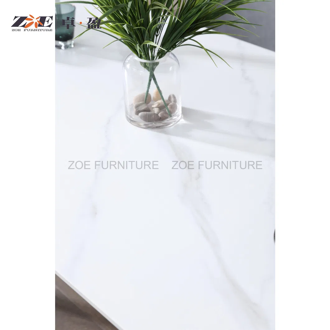 Foshan Home Luxury Art Dining Chair PU Leather Backrest Dining Room Furniture