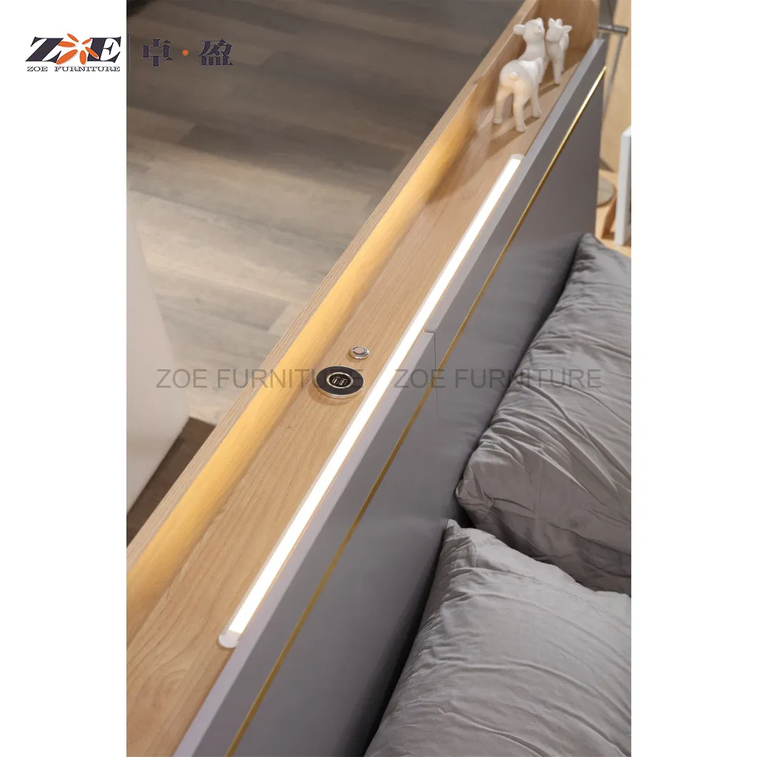 Middle East Hot Sale Walnut Series Full House Customization Project Home Bedroom Furniture Set