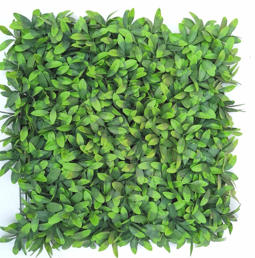 Wholesale 50*50cm Fake Plastic Artificial Grass Wall Panels for Outdoor Decor
