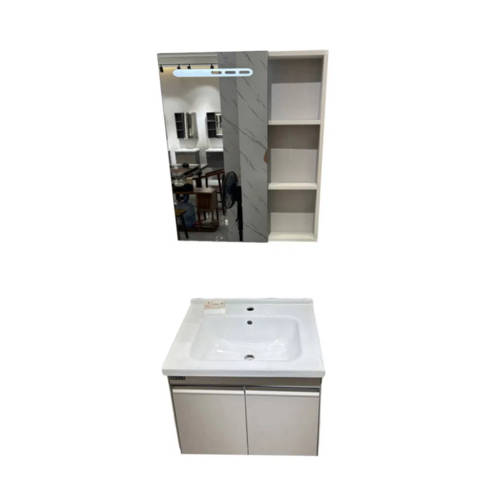 Strong Storage Capacity Practical Sk-602 Wall-Mounted Bathroom Furniture Vanity
