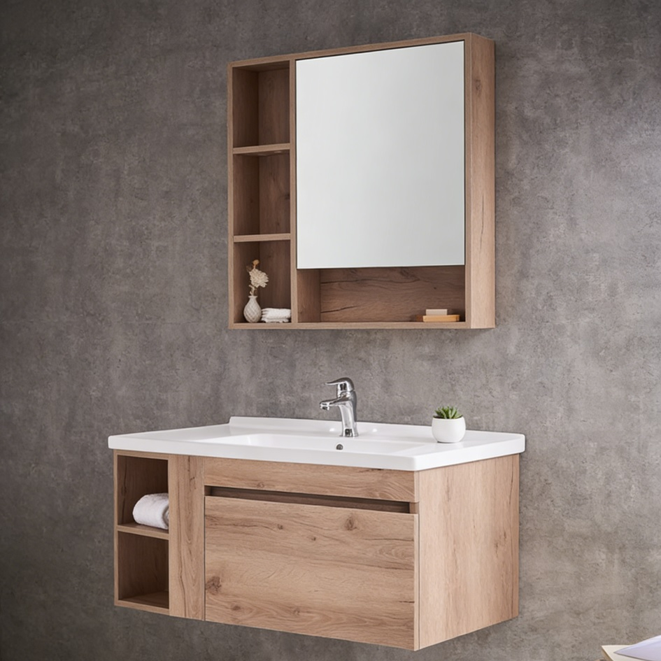 Modern Design Bathroom Vanity Furniture Wall Hung Accessories Sink Cabinet Bathroom Vanity Furniture