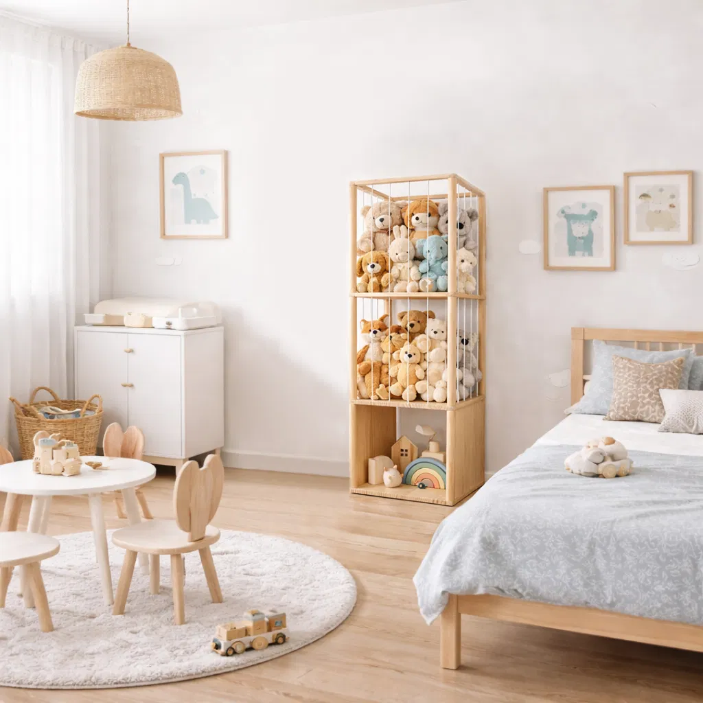 Stylish Plush Toy Storage Rack Multifunctional Solution for Modern Homes