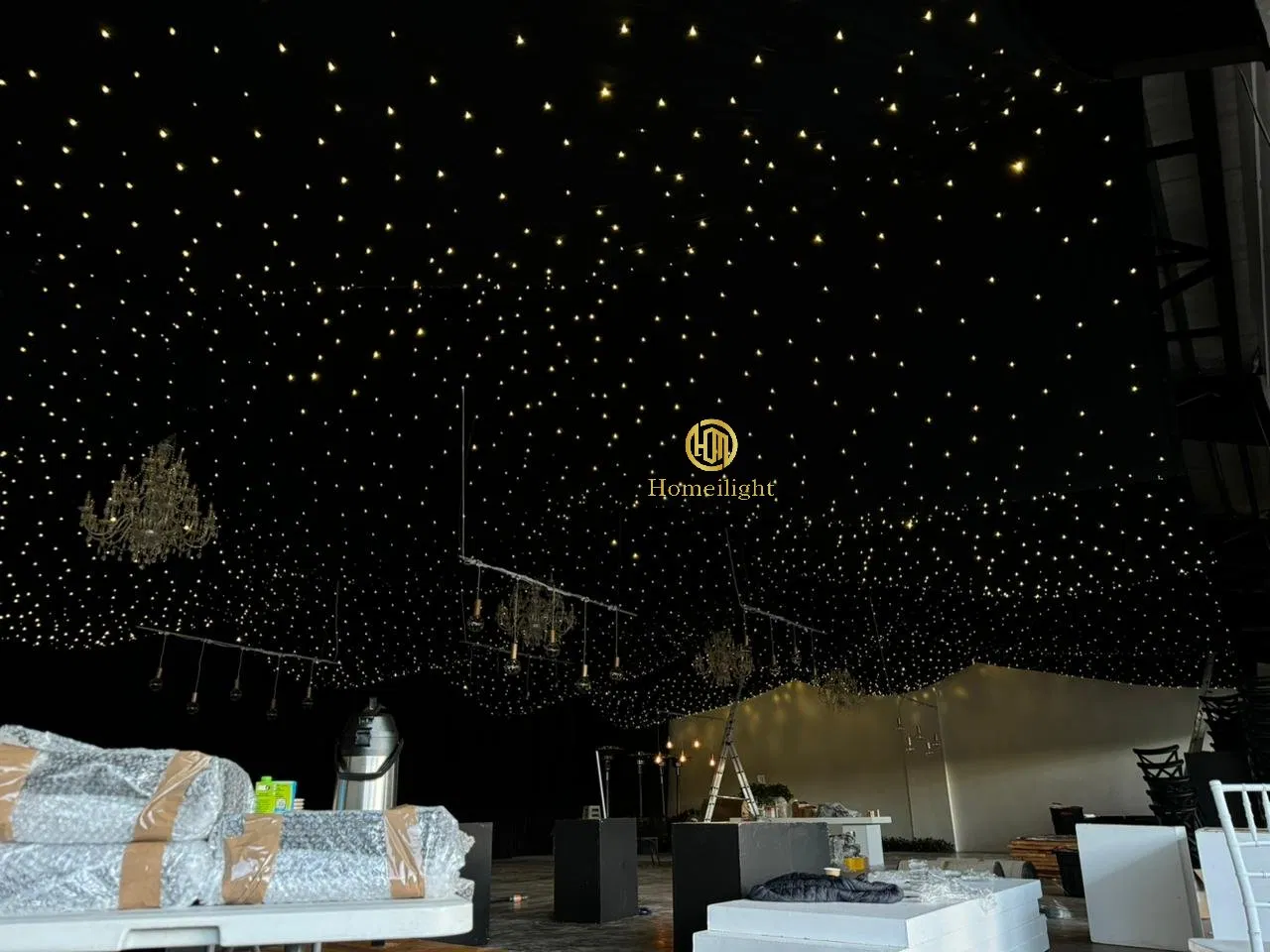 Most Polularr LED Drape Fairy Curtain Warm White LED Backdrop for Stage