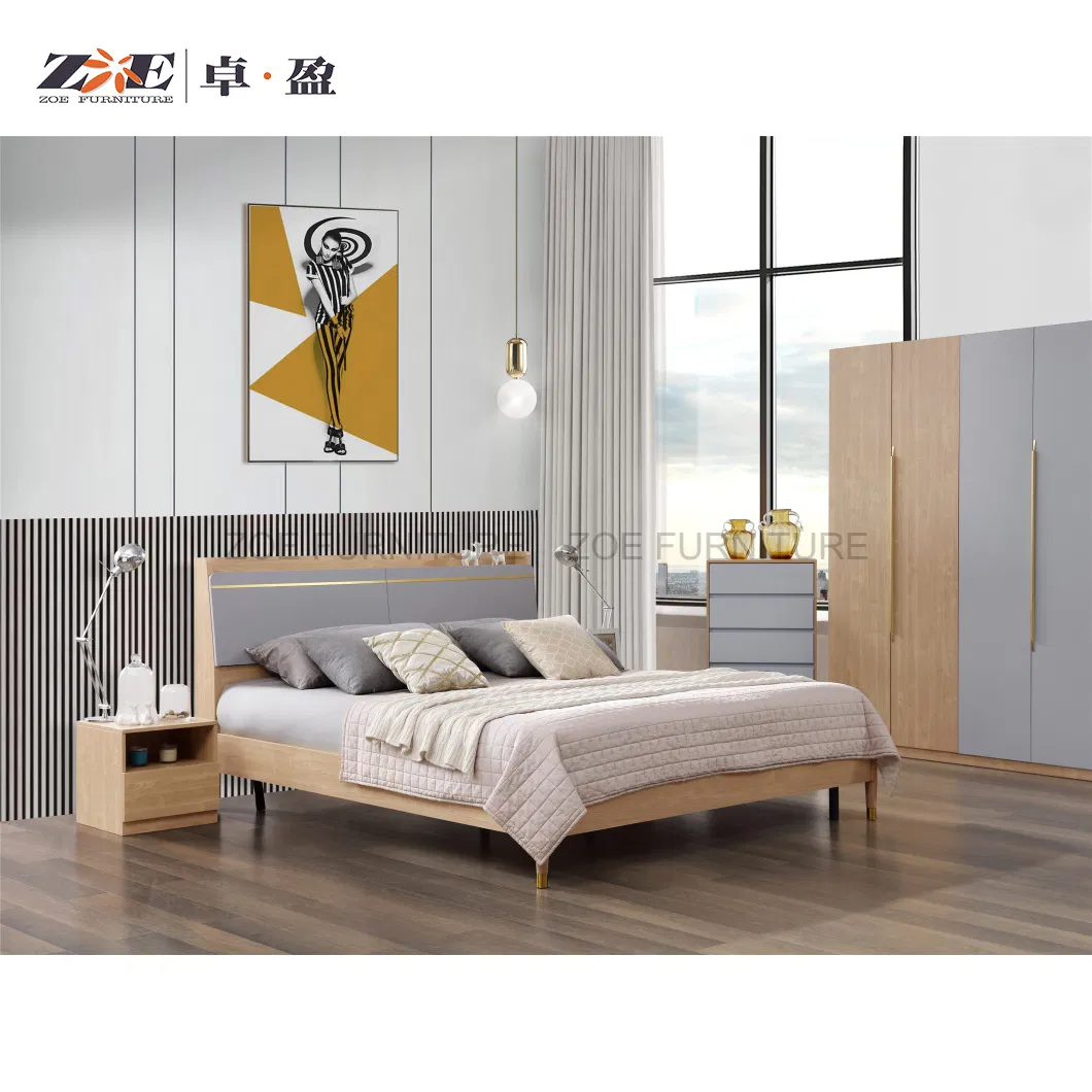 Middle East Hot Sale Walnut Series Full House Customization Project Home Bedroom Furniture Set