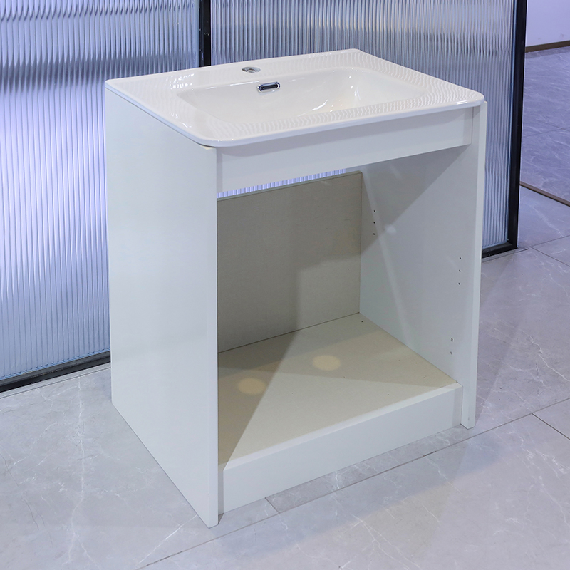 Fashion Design Paint Finished Wave Panel Premium Vanity Unit Bathroom Furniture