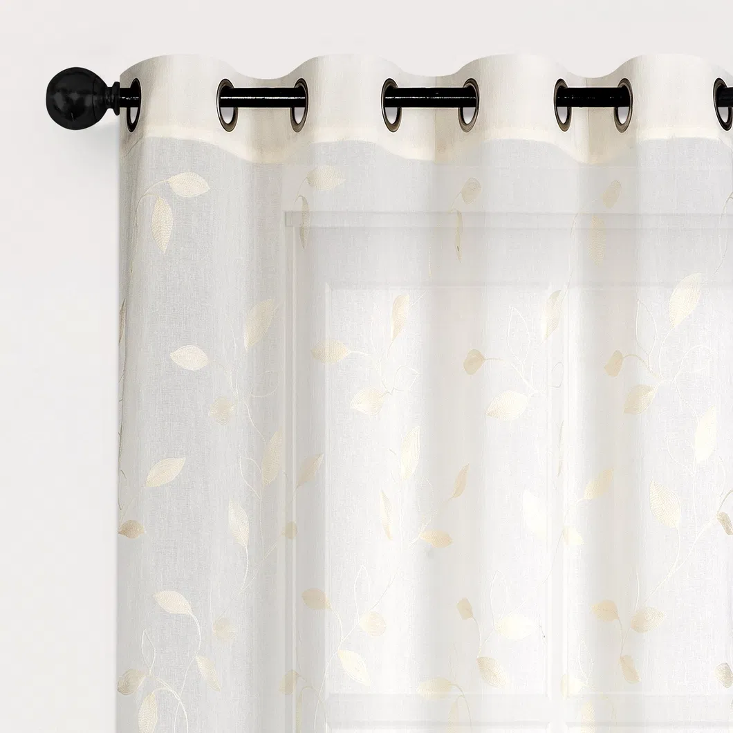 Leaf Sheer Curtains 4