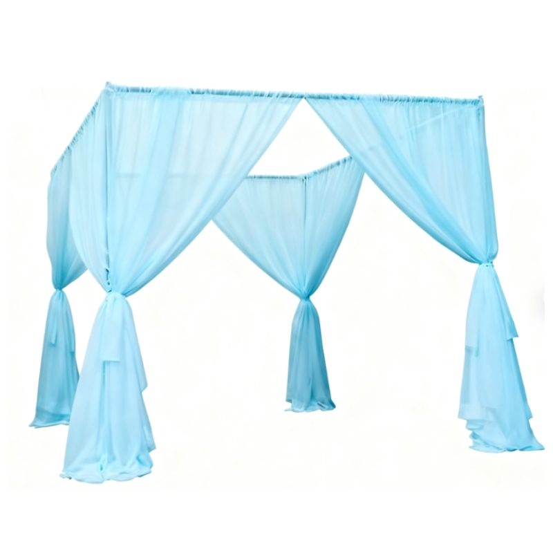 Custom Color Fireproof Chiffon Curtain Drape for Wedding/Party/Banquet Backdrop