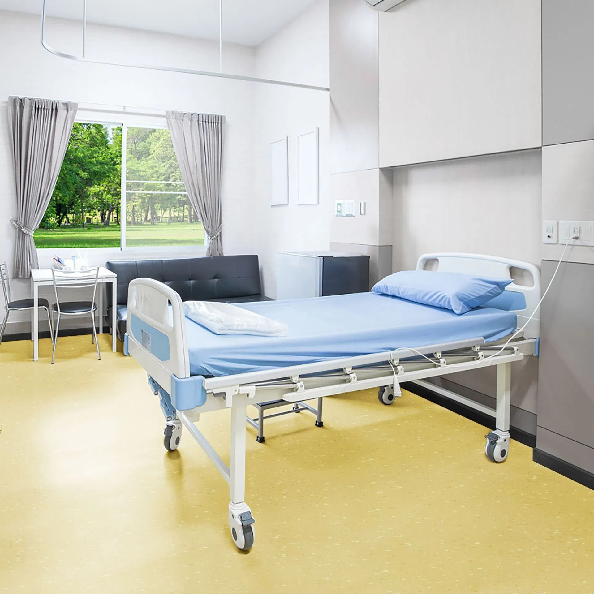 Antibacterial Wear-Resisting Vinyl PVC Homogeneous Hospital Floor Covering
