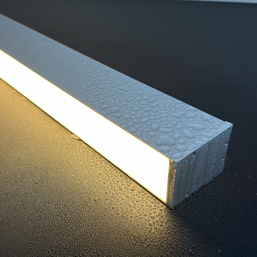 Waterproof LED Linear Lighting Fixture with IP65 Rating for Wet Locations