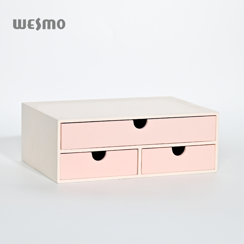 Modern Multifunction Pink Home Storage Box Table Storage Container Organization