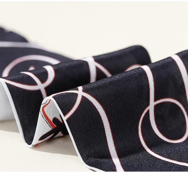 Custom Fashion Accessories Ladies Print Decorative Silk Twilly