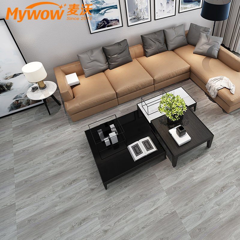 Shockproof Sxp Wood Grain Self-Adhesive Floor Covering