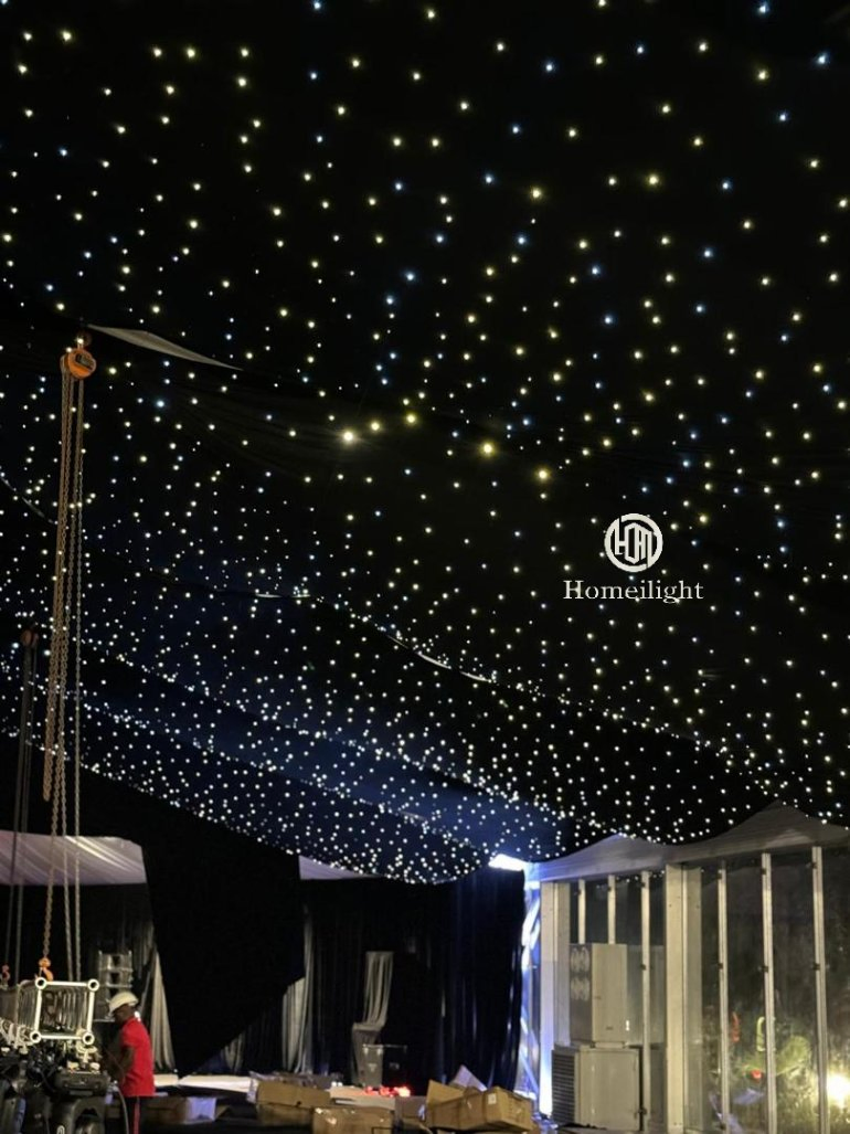 Most Polularr LED Drape Fairy Curtain Warm White LED Backdrop for Stage