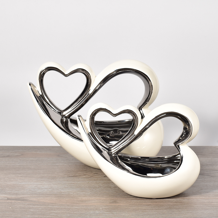 Wholesale Heart Decoration Ceramic Home Handicraft Item